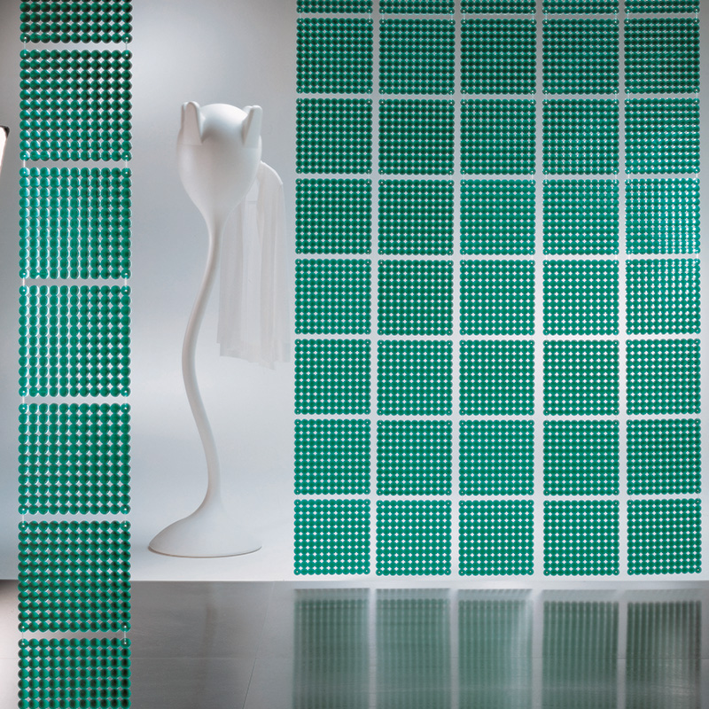 VedoNonVedo Timesquare dekoratives Element zur Einrichtung und Teilung von Räumen - grün transparent 5